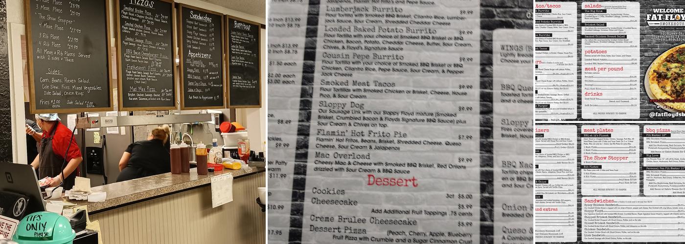 Fat Floyd's Barbecue & Grill Menu