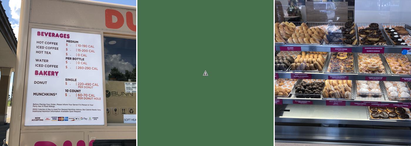 Dunkin' Menu