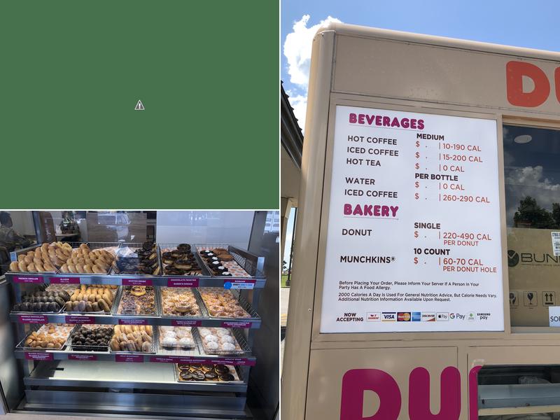 Dunkin' Menu