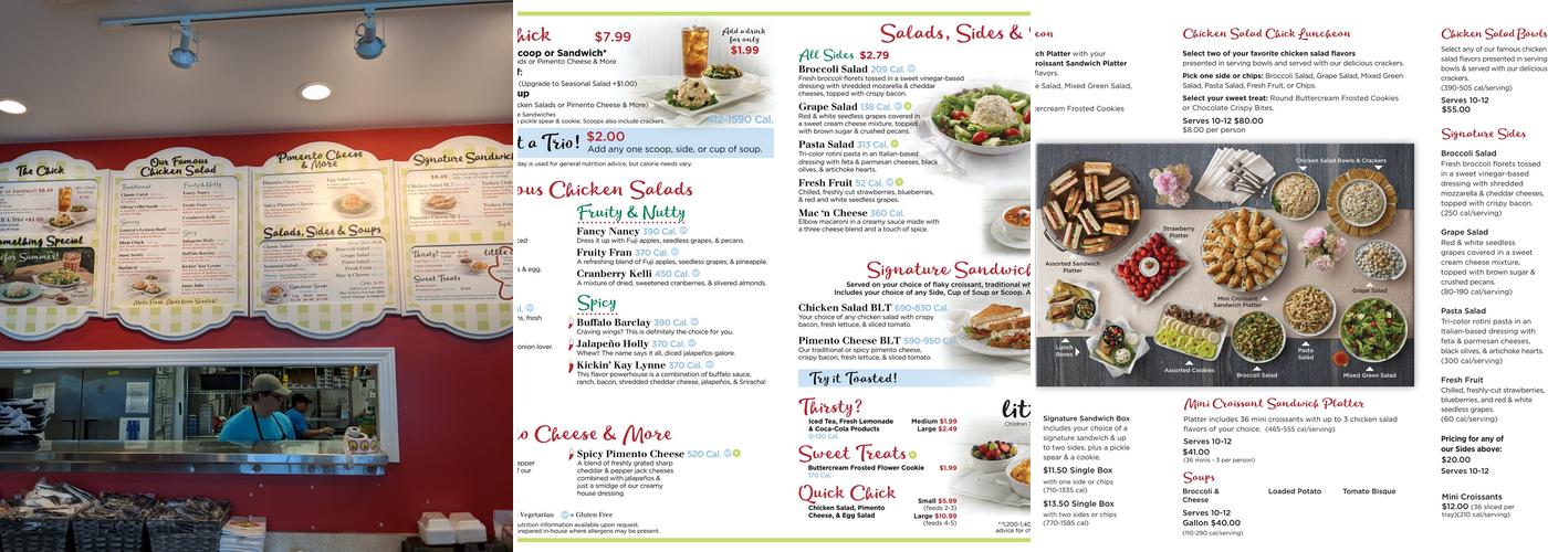 Chicken Salad Chick Menu