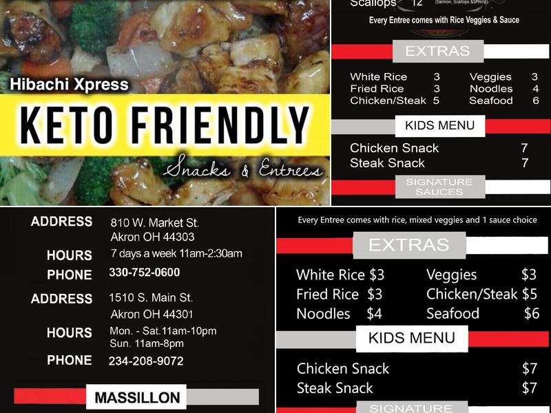 Hibachi Xpress Main St Menu