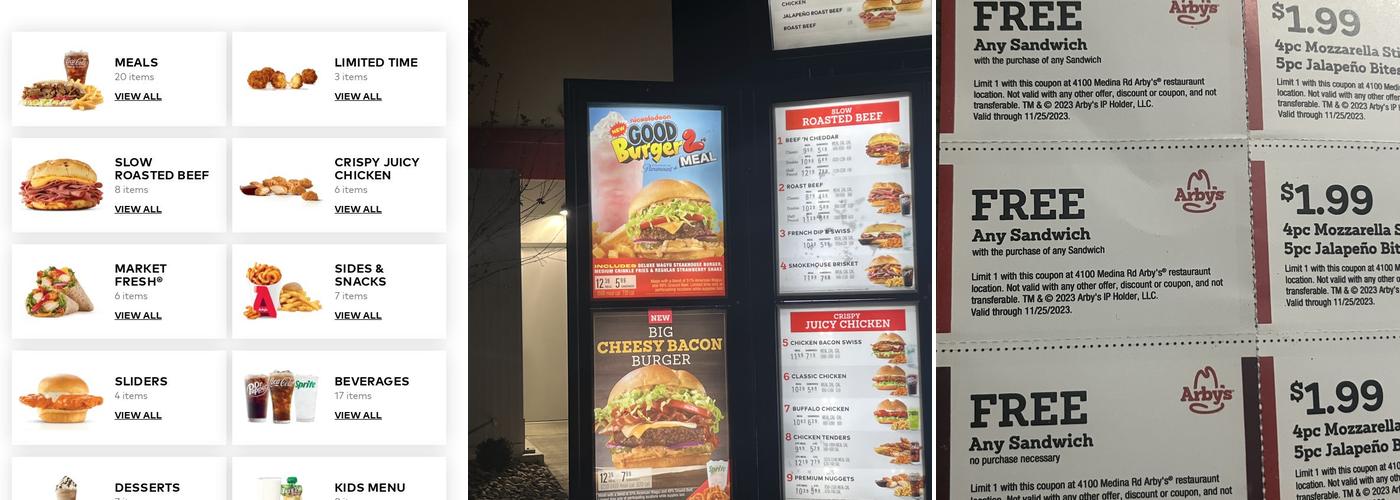 Arby's Menu
