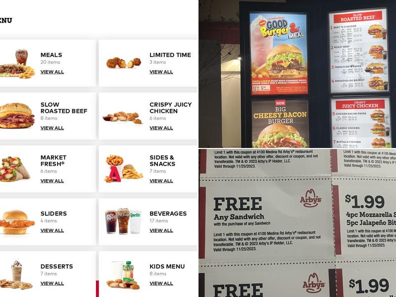 Arby's Menu