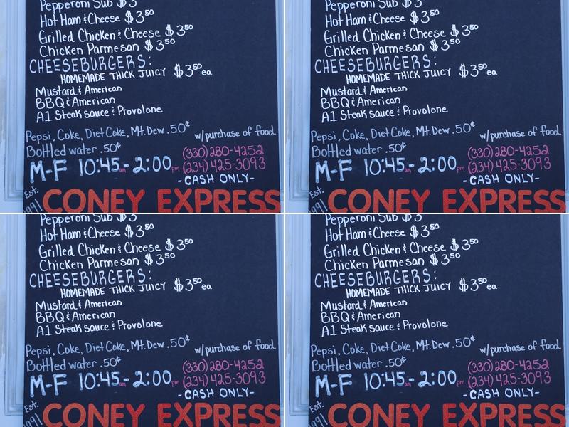 Olde Fashioned Coney Express Menu