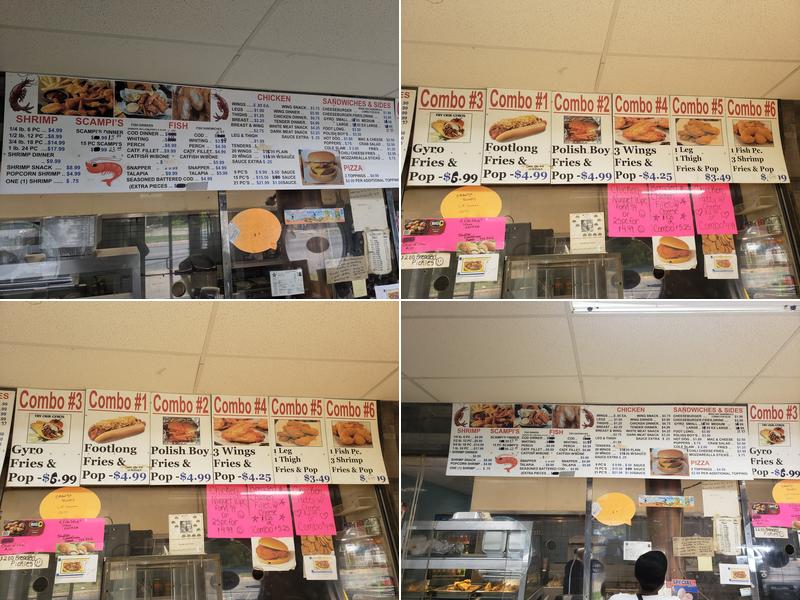 Shrimp & Fish Boat Menu