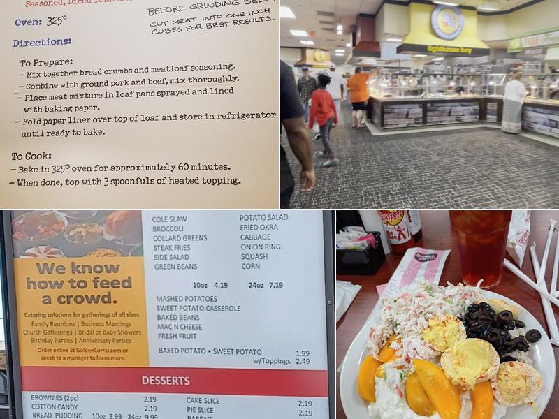 Golden Corral Buffet & Grill Menu