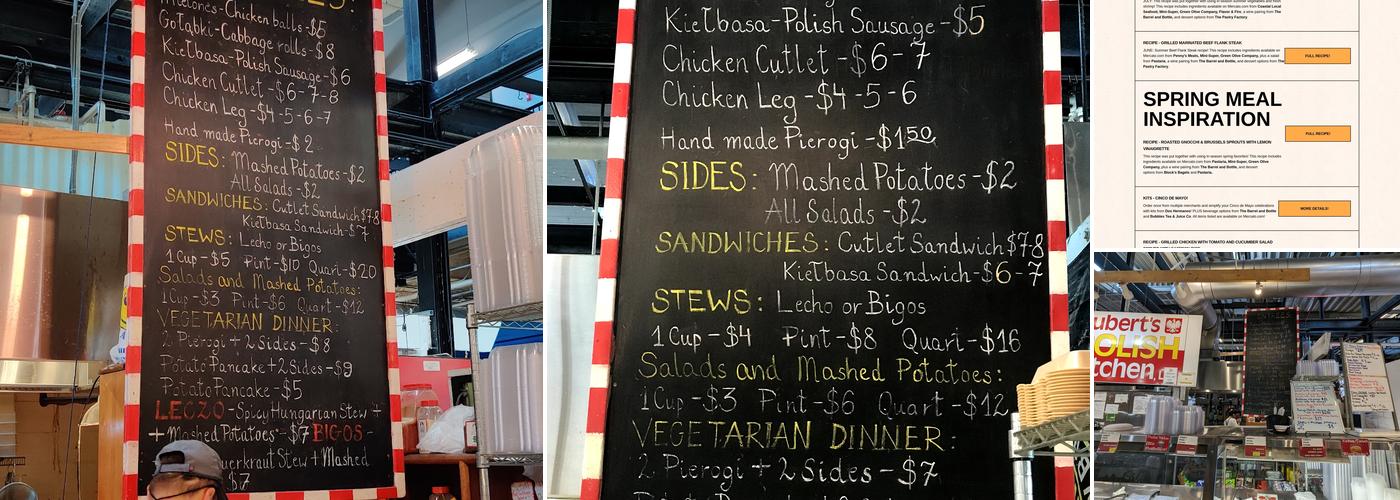 Hubert's Polish Kitchen Menu