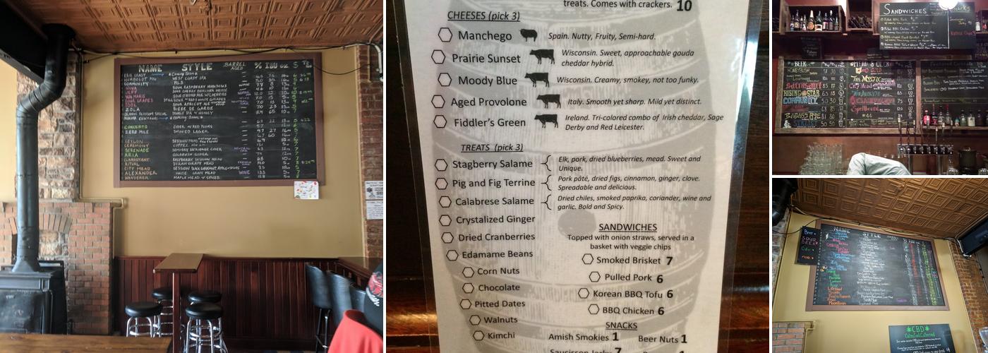 The BottleHouse Brewery and Mead Hall Menu