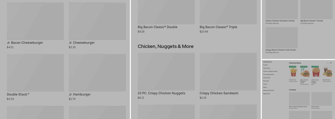 Wendy's Menu