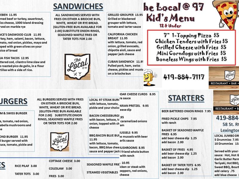 Subway Menu