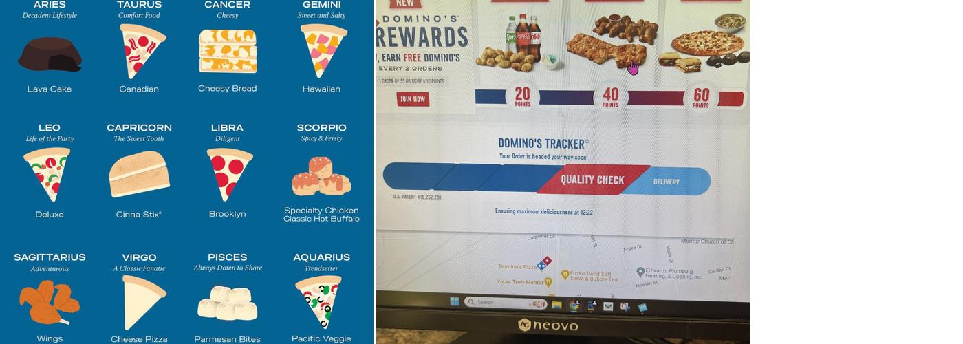 Domino's Pizza Menu