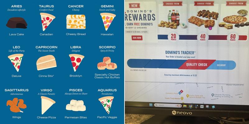Domino's Pizza Menu