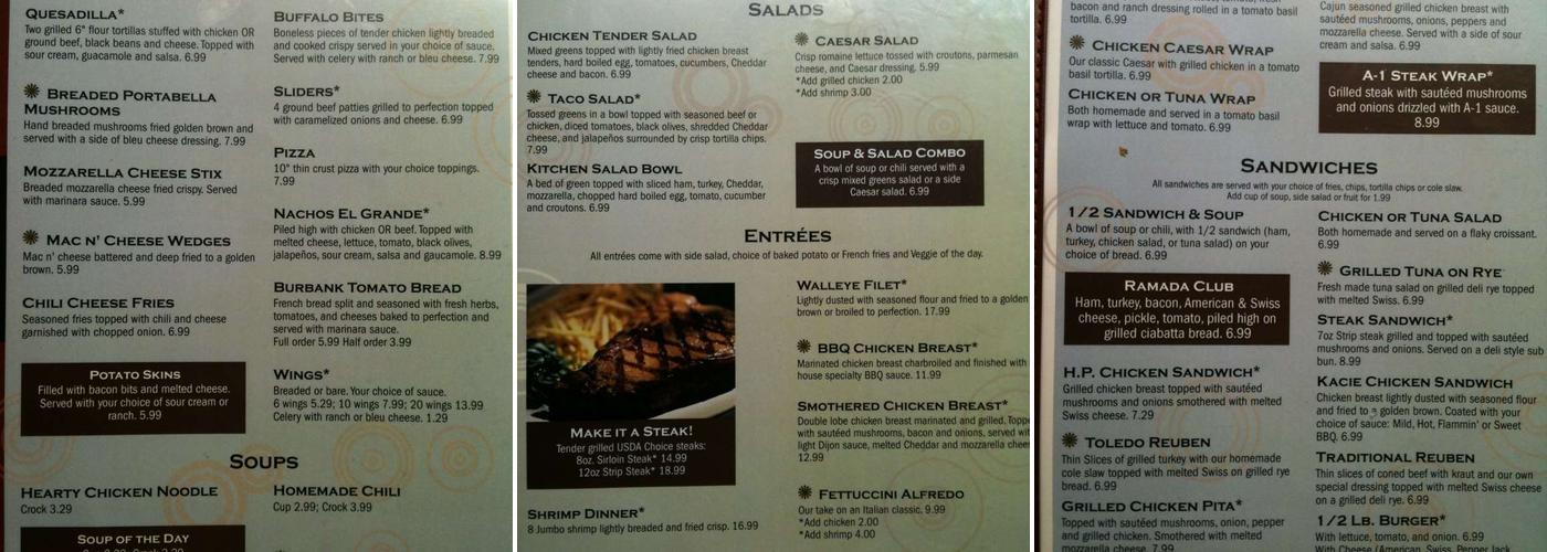 Courtyard by Marriott Toledo West Menu