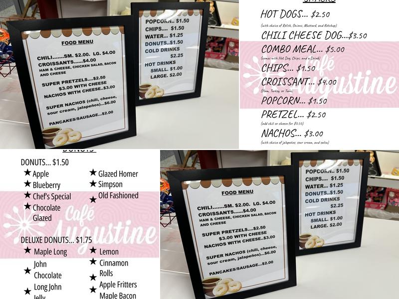 Cafe Augustine Menu