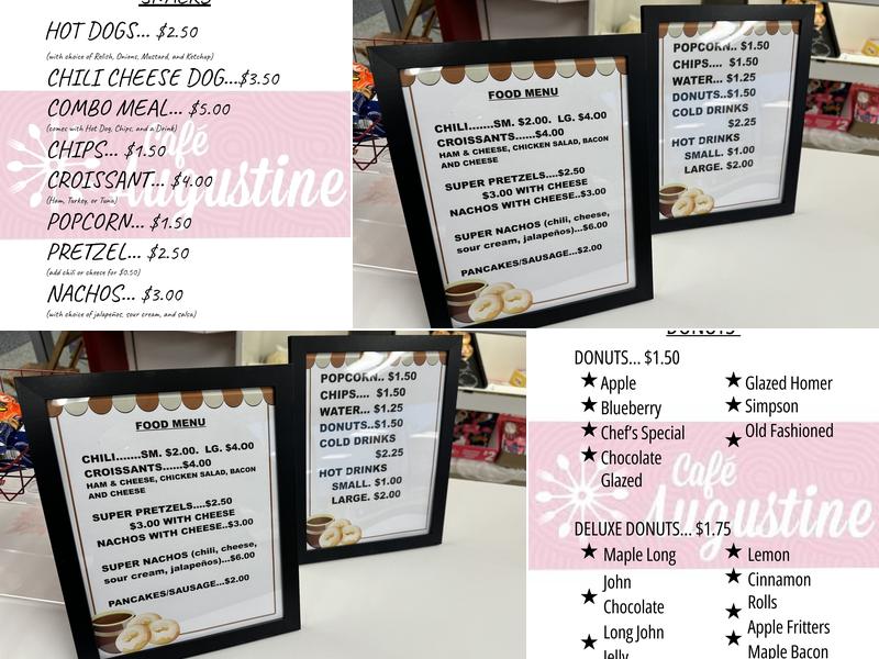 Cafe Augustine Menu