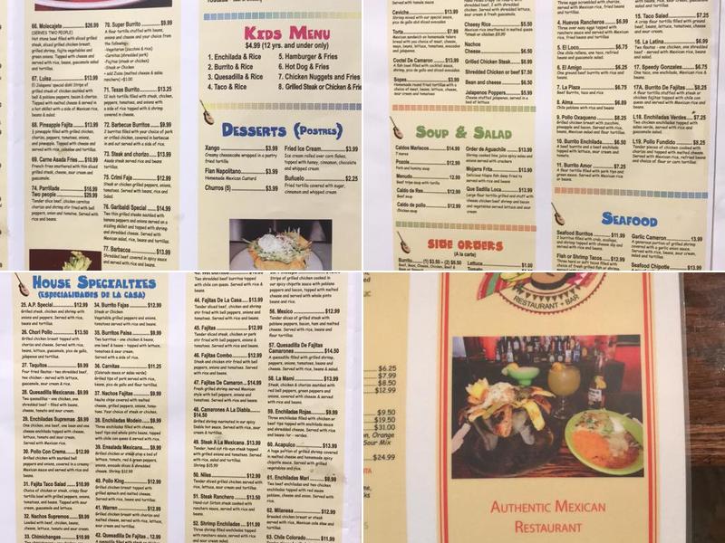 La Latina Market and Restaurant Menu