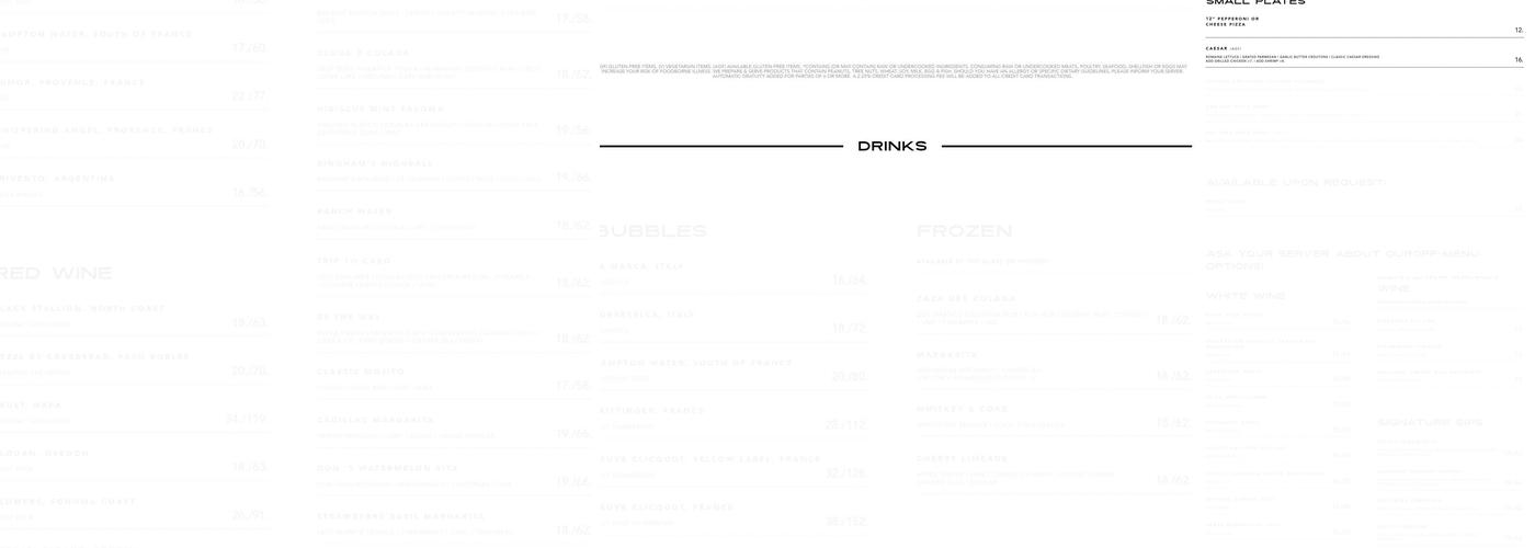 Monarch Menu