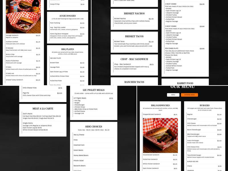 Augie's Barbed Wire Smokehouse Menu