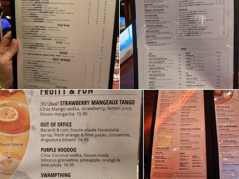 Pappadeaux Seafood Kitchen Menu