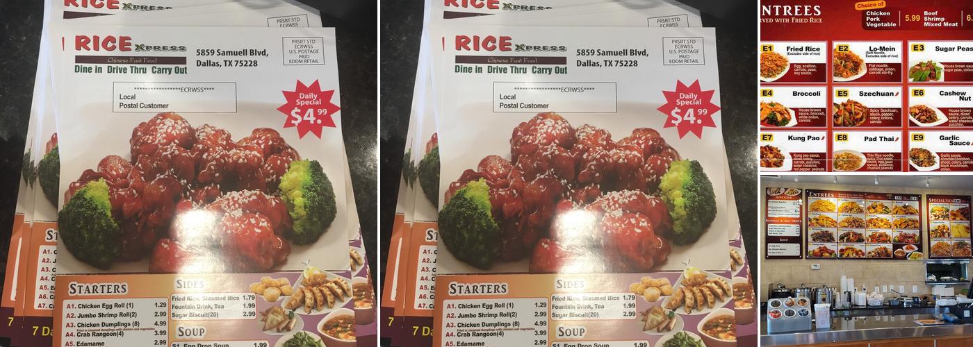 Rice Bowl Express Menu