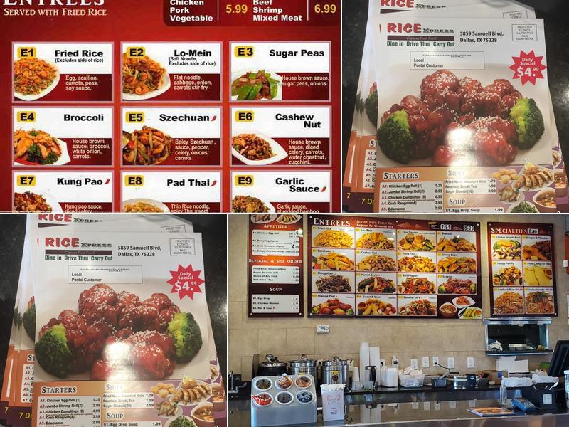 Rice Bowl Express Menu