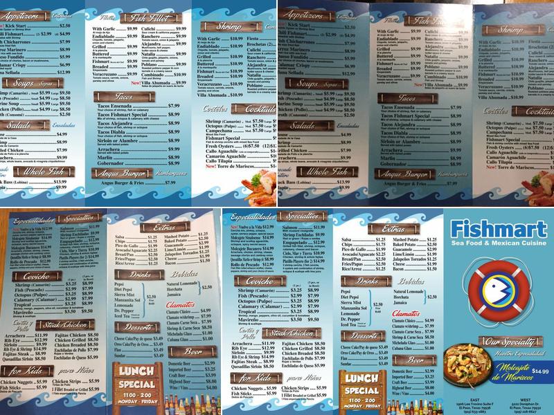 Fishmart Menu