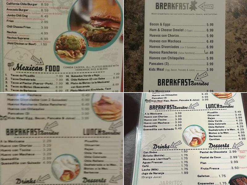 El Chewco Menu