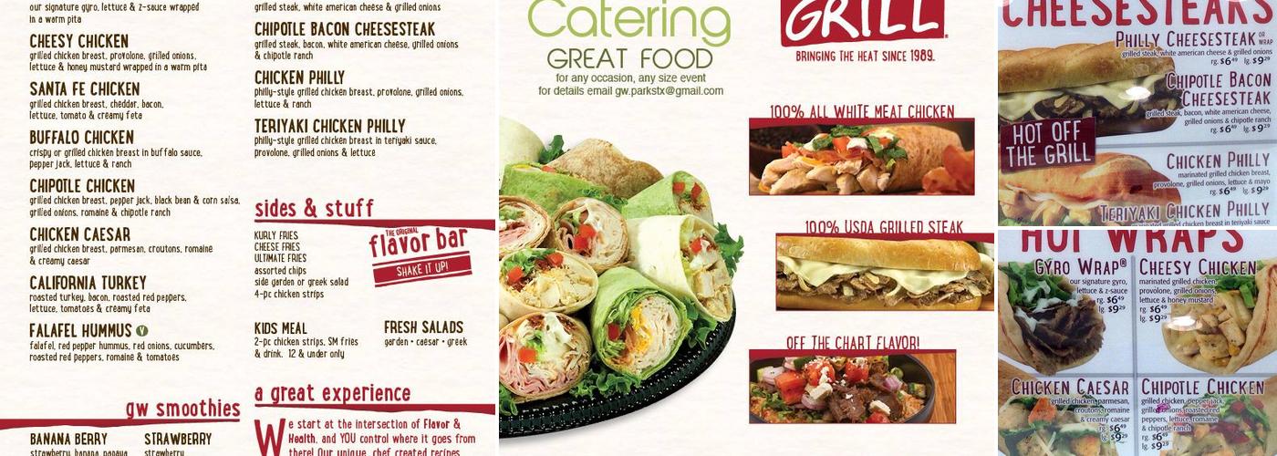 Great Wraps Menu