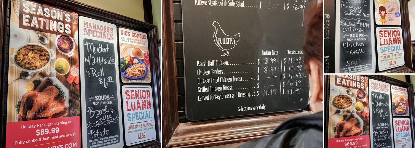 Luby's Menu