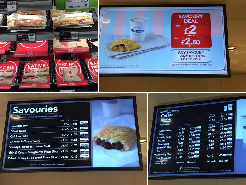 Greggs Menu