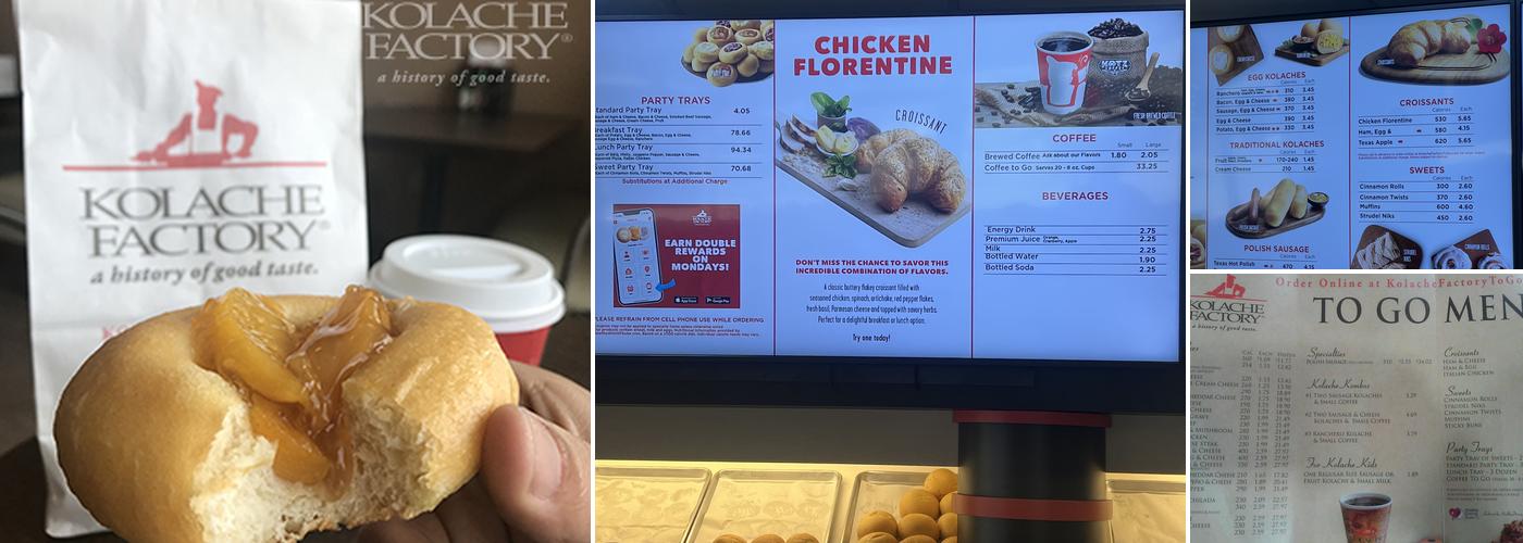 Kolache Factory Menu