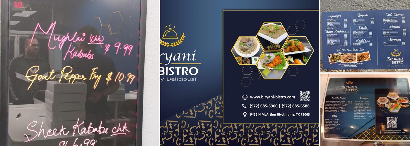 Biryani Bistro Menu
