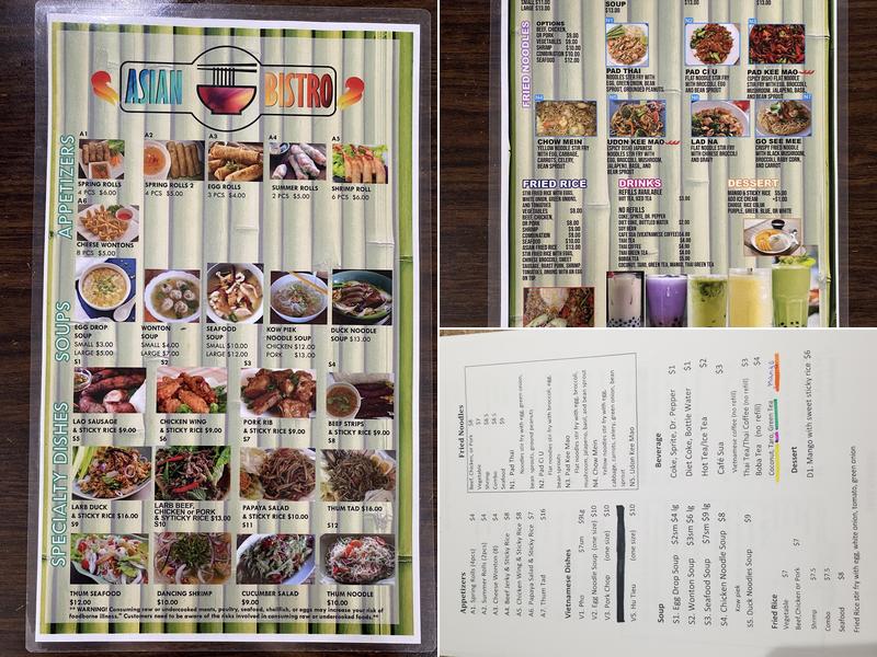 A Cường's Family Kitchen Menu