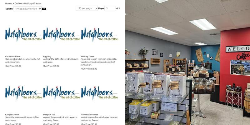 Coffee Beans... Menu