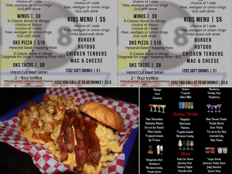 Dk's Stix And Stuff Menu