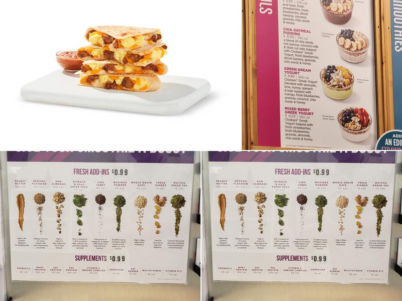 Tropical Smoothie Cafe Menu