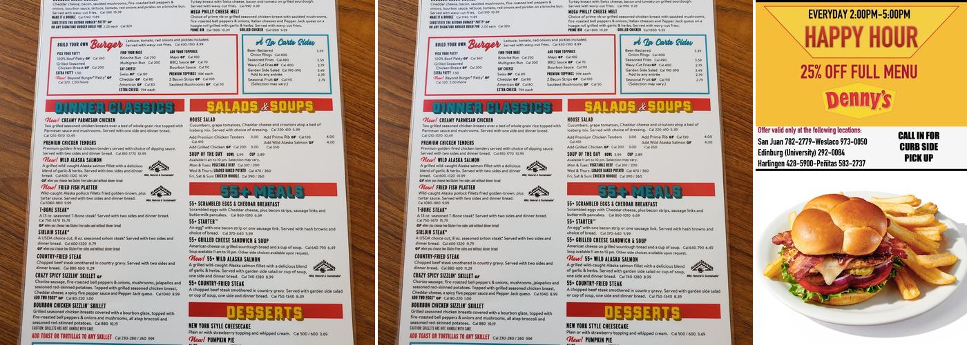 Denny's Menu