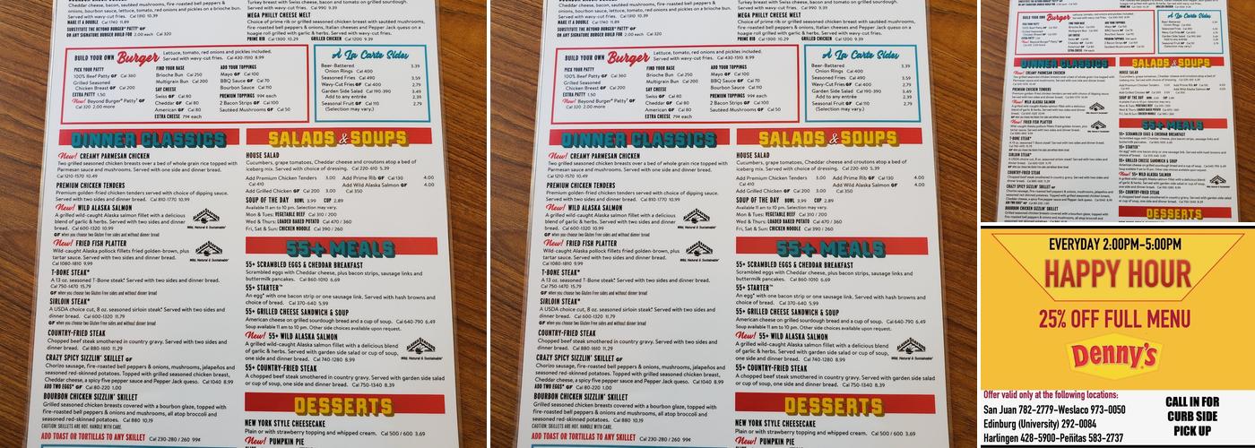 Denny's Menu