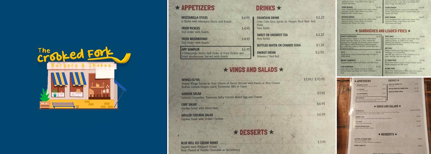 Crooked Fork Menu