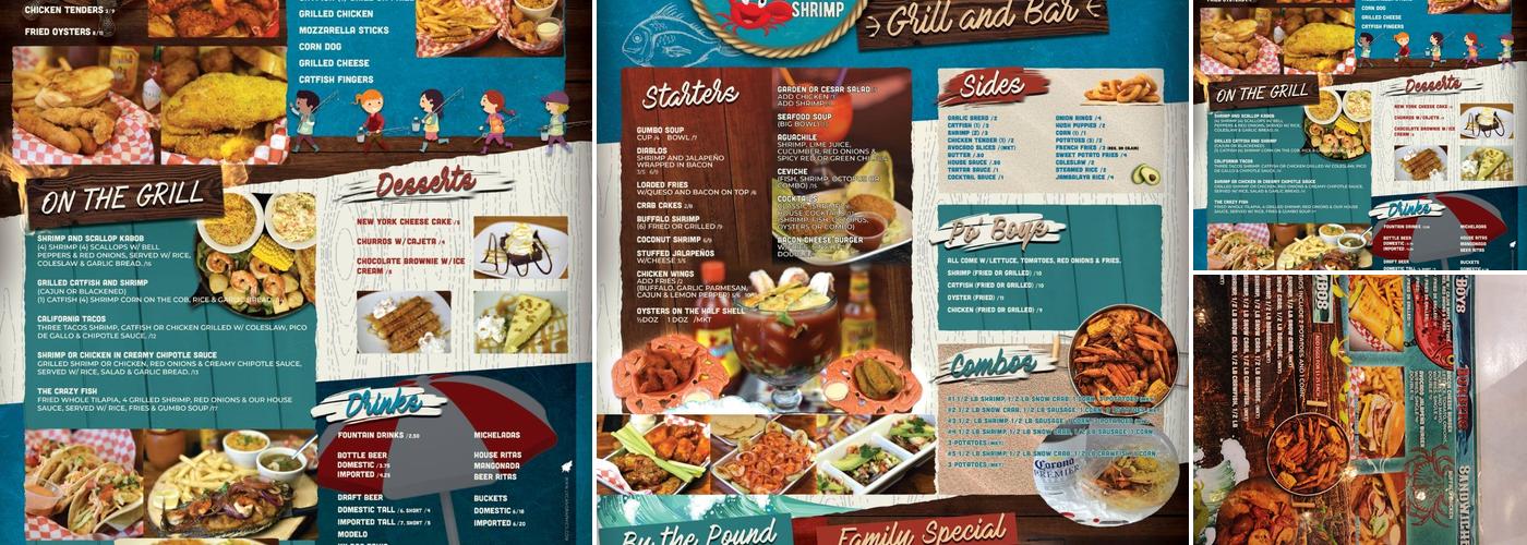 Cajun Crab & Shrimp Bar & Grill Menu