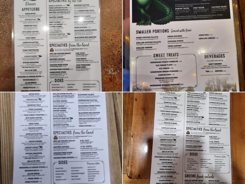 Pine Tree Lodge Menu