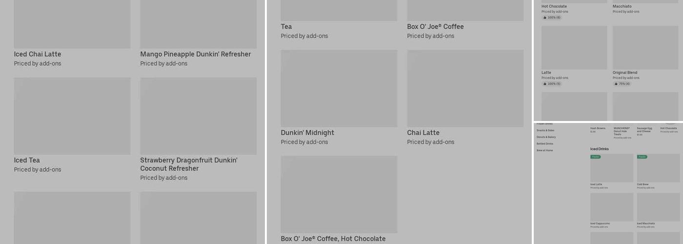 Dunkin' Menu