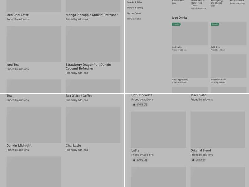 Dunkin' Menu