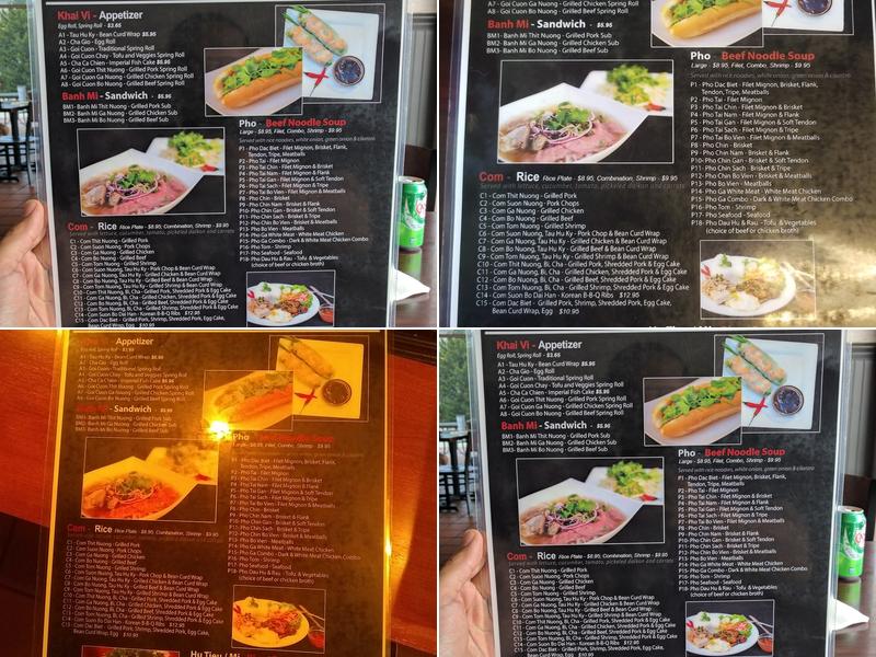 I Luv Pho Frisco Menu