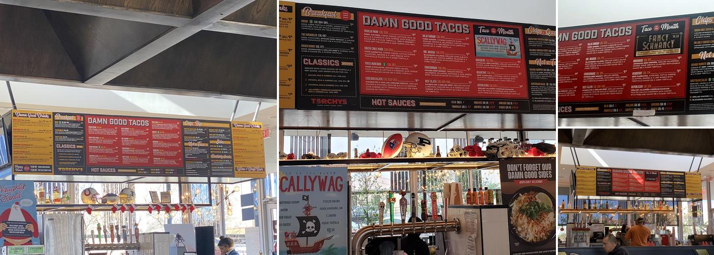 Torchy's Tacos Menu