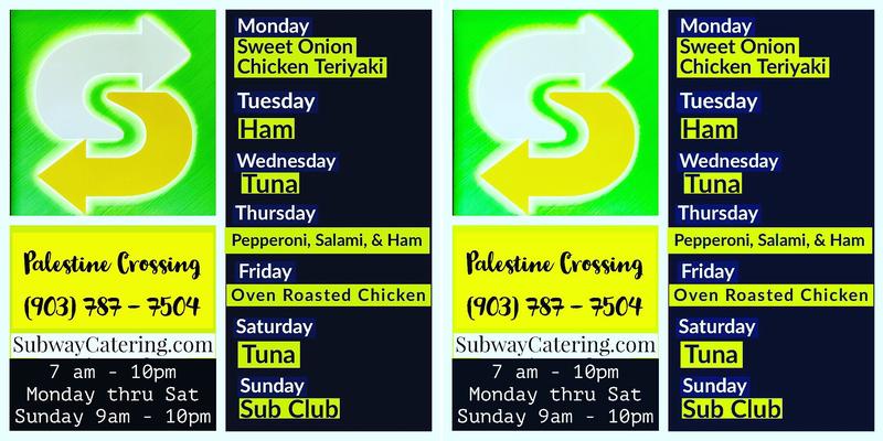 Subway Menu