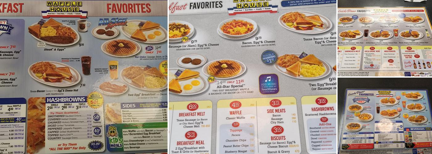 Waffle House Menu