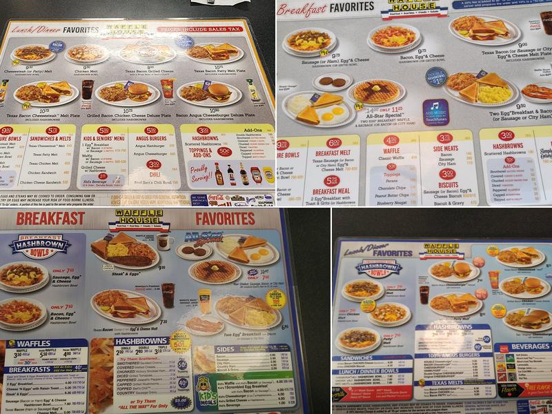 Waffle House Menu