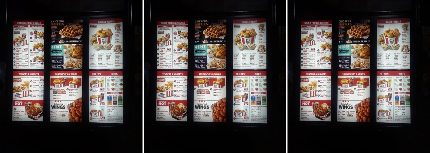KFC Menu