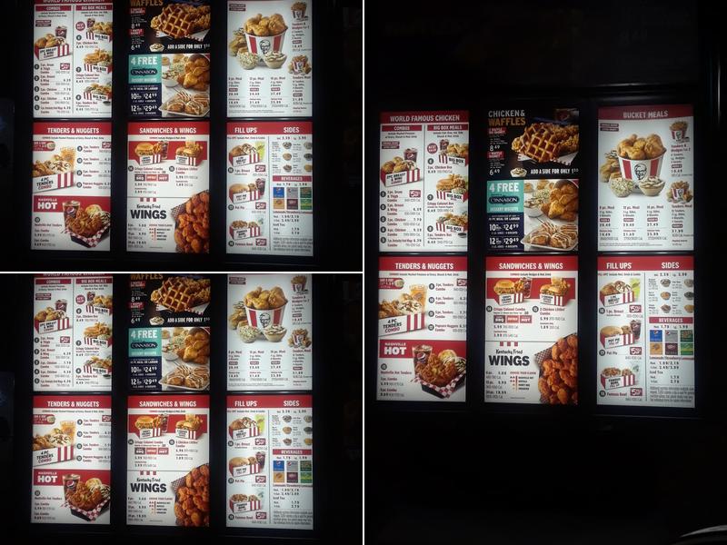 KFC Menu